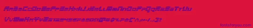 quickencondital Font – Purple Fonts on Red Background