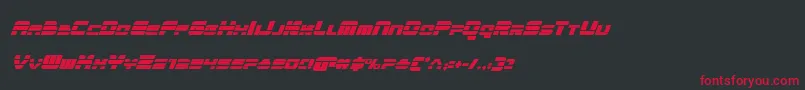 quickencondital Font – Red Fonts on Black Background