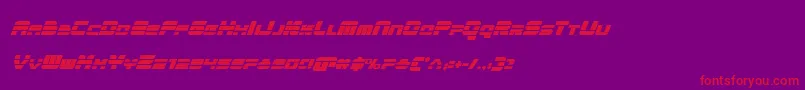 フォントquickencondital – 紫の背景に赤い文字