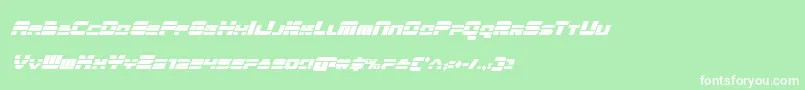 quickencondital Font – White Fonts on Green Background