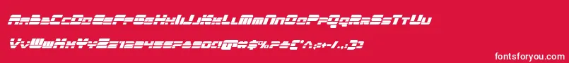 quickencondital Font – White Fonts on Red Background