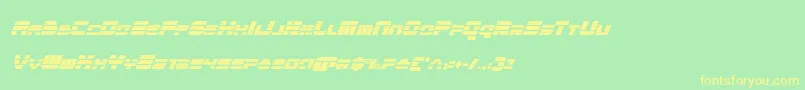 quickencondital Font – Yellow Fonts on Green Background