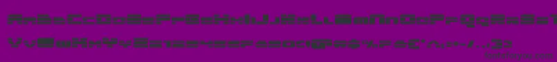 quickenexpand-fontti – mustat fontit violetilla taustalla