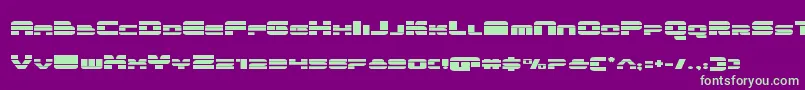 quickenexpand Font – Green Fonts on Purple Background