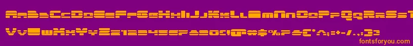 quickenexpand Font – Orange Fonts on Purple Background