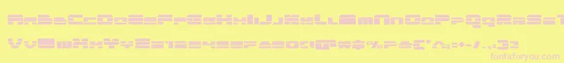 quickenexpand Font – Pink Fonts on Yellow Background