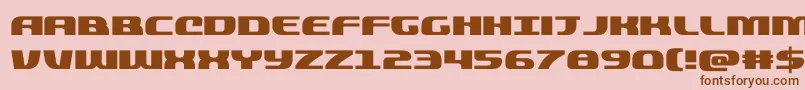 quickening Font – Brown Fonts on Pink Background