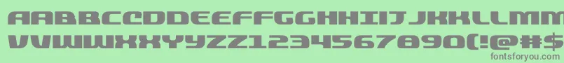 quickening Font – Gray Fonts on Green Background