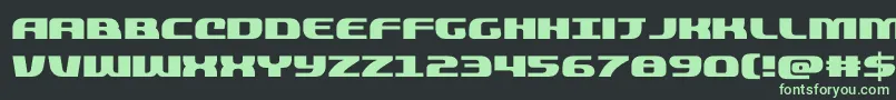 quickening Font – Green Fonts on Black Background