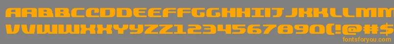 quickening Font – Orange Fonts on Gray Background