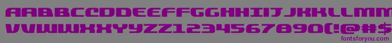 フォントquickening – 紫色のフォント、灰色の背景