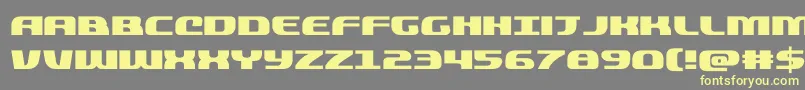 quickening Font – Yellow Fonts on Gray Background