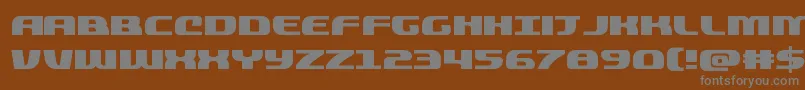 quickening Font – Gray Fonts on Brown Background