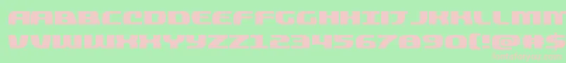 quickening Font – Pink Fonts on Green Background