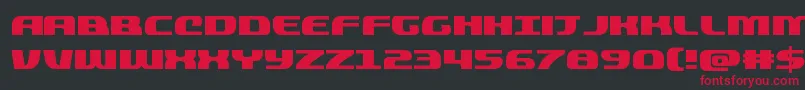 quickening Font – Red Fonts on Black Background