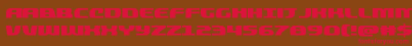 quickening Font – Red Fonts on Brown Background