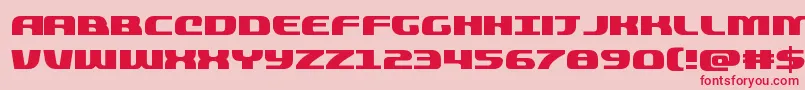 quickening Font – Red Fonts on Pink Background