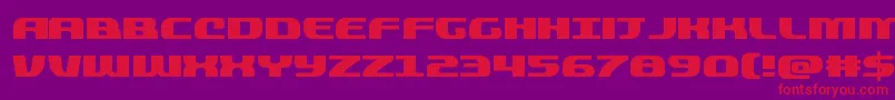 quickening Font – Red Fonts on Purple Background