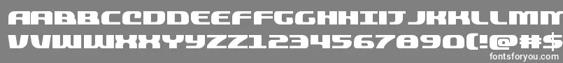 quickening Font – White Fonts on Gray Background