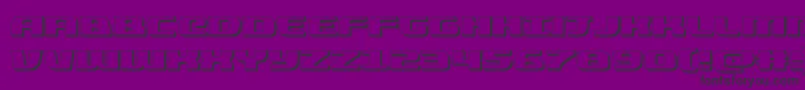 Шрифт quickening3d – чёрные шрифты на фиолетовом фоне
