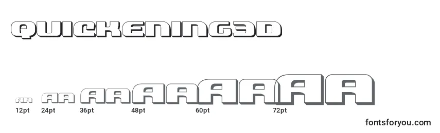 Quickening3d (137798) Font Sizes
