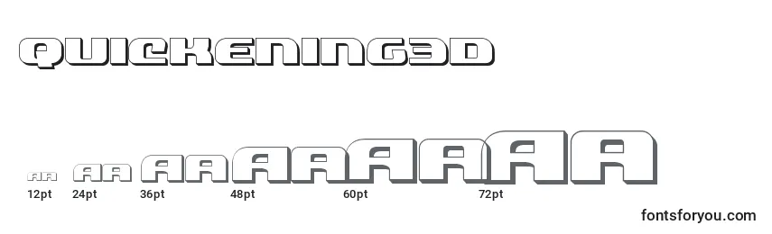 Quickening3d (137799) Font Sizes