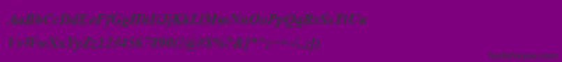 AngsanaupcРџРѕР»СѓР¶РёСЂРЅС‹Р№РљСѓСЂСЃРёРІ Font – Black Fonts on Purple Background