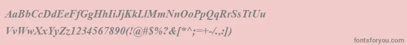 AngsanaupcРџРѕР»СѓР¶РёСЂРЅС‹Р№РљСѓСЂСЃРёРІ Font – Gray Fonts on Pink Background