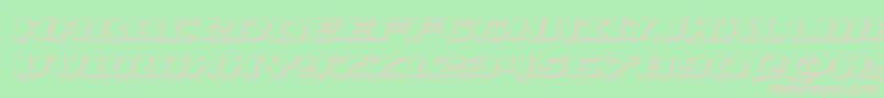 quickening3dital Font – Pink Fonts on Green Background