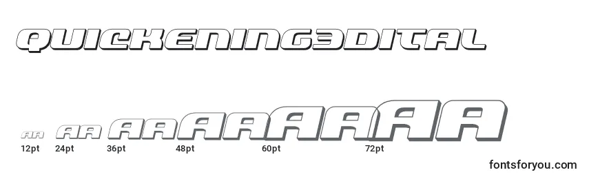 Quickening3dital (137800) Font Sizes