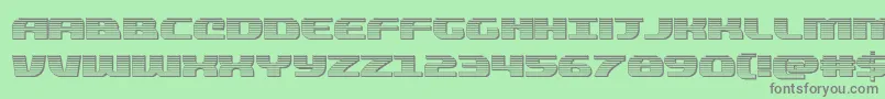 Saiba mais sobre a fonte quickeningchrome Fonte quickeningchrome – fontes cinzas em um fundo verde