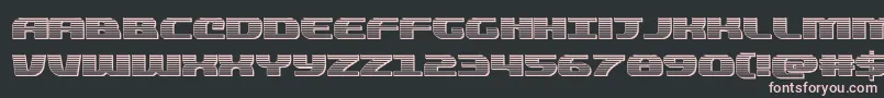 quickeningchrome Font – Pink Fonts on Black Background