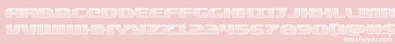 quickeningchrome Font – White Fonts on Pink Background