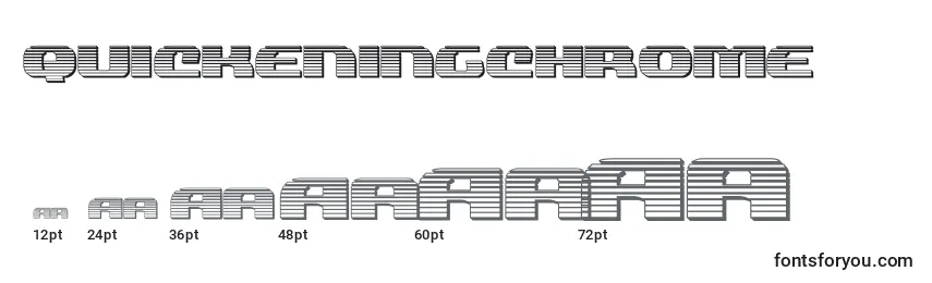 Размеры шрифта Quickeningchrome (137802)