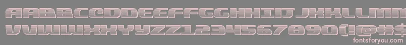 quickeningchrome Font – Pink Fonts on Gray Background