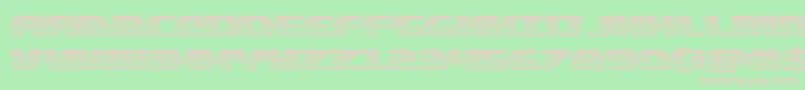 quickeningchrome Font – Pink Fonts on Green Background