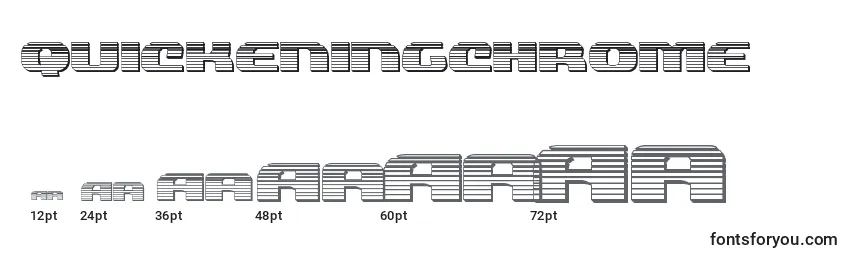 Размеры шрифта Quickeningchrome (137803)