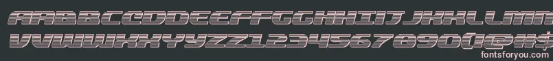 quickeningchromeital Font – Pink Fonts on Black Background