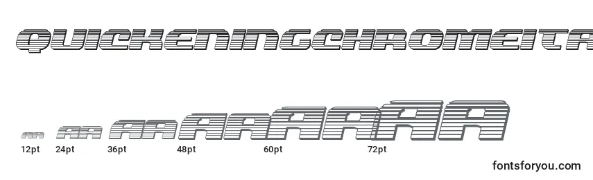Quickeningchromeital (137805) Font Sizes