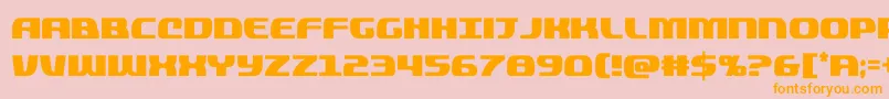 quickeningcond Font – Orange Fonts on Pink Background