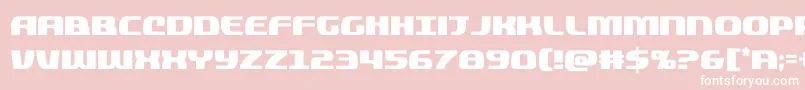 quickeningcond Font – White Fonts on Pink Background