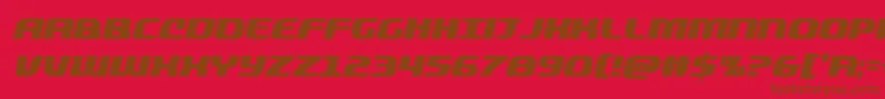 quickeningcondital Font – Brown Fonts on Red Background