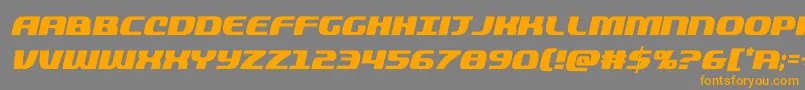 quickeningcondital Font – Orange Fonts on Gray Background