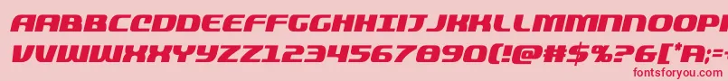 quickeningcondital Font – Red Fonts on Pink Background