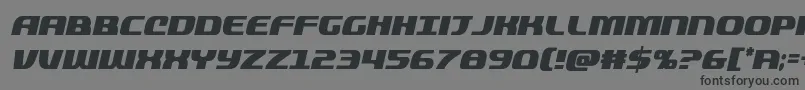 quickeningcondital-Schriftart – Schwarze Schriften auf grauem Hintergrund