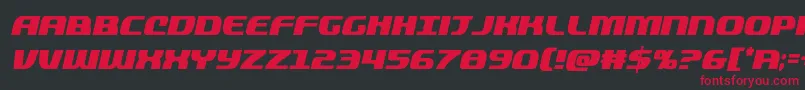 quickeningcondital Font – Red Fonts on Black Background