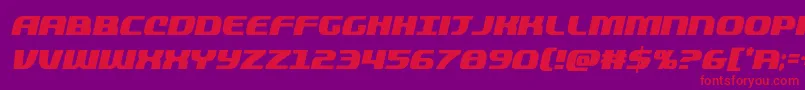 Police quickeningcondital – polices rouges sur fond violet