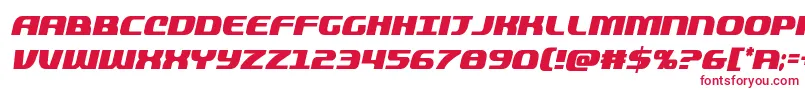 フォントquickeningcondital – 白い背景に赤い文字
