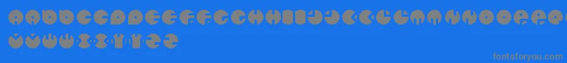CirclesNew Font – Gray Fonts on Blue Background