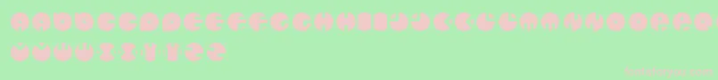 CirclesNew Font – Pink Fonts on Green Background